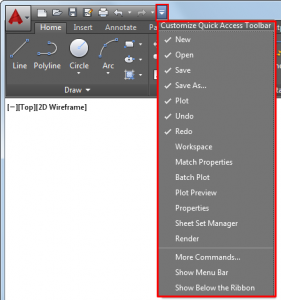 how to open zoom toolbar autocad 2016