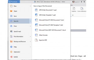Tính năng WPS Office Writer 2016